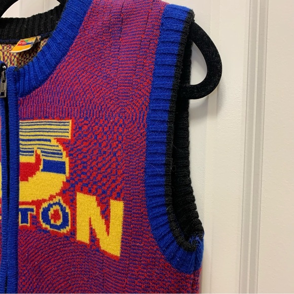 Vintage BURTON Sweater Vest Zip up - Picture 6 of 16